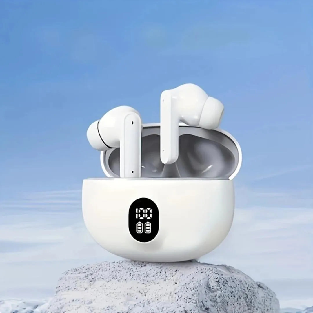 Wireless Earbuds with Charging Case Black Bluetooth 5.3