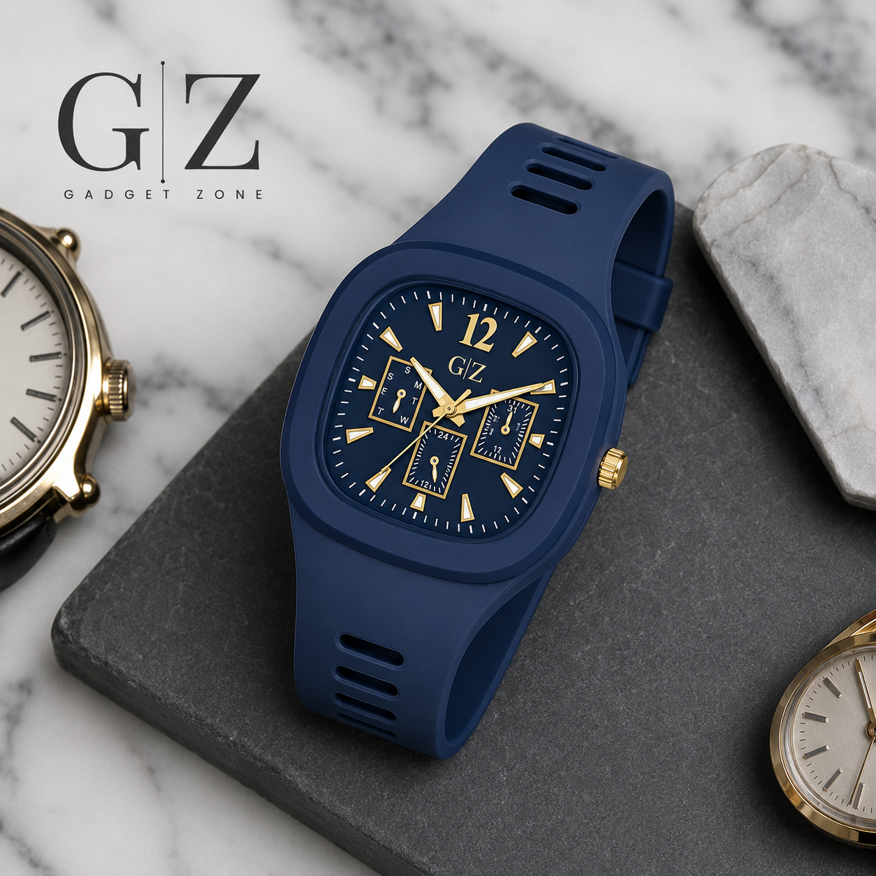 Men's Black Plastic Analogue Watch Lightweight Casual Wear