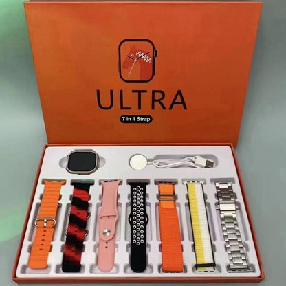 Smartwatch Set with 7 Straps & Voice Control