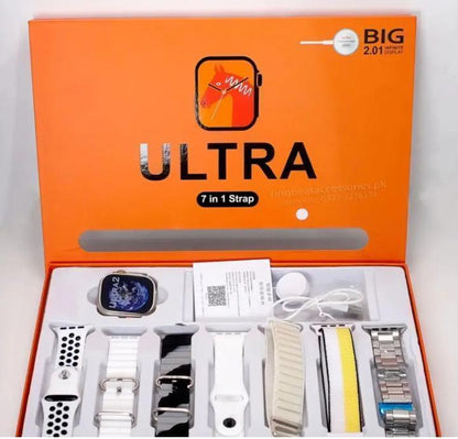 Smartwatch Set with 7 Straps & Voice Control