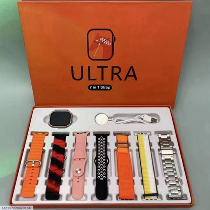 Smartwatch Set with 7 Straps & Voice Control