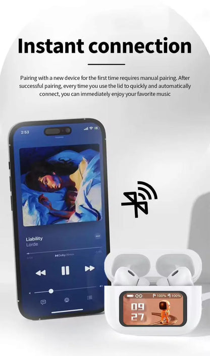 Premium Wireless Earbuds ANC ENC Spatial Audio 20 Languages
