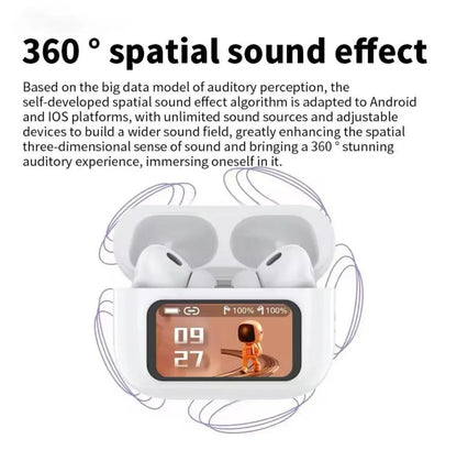 Premium Wireless Earbuds ANC ENC Spatial Audio 20 Languages