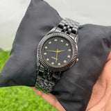 Men's Black Chain Strap Quartz Watch